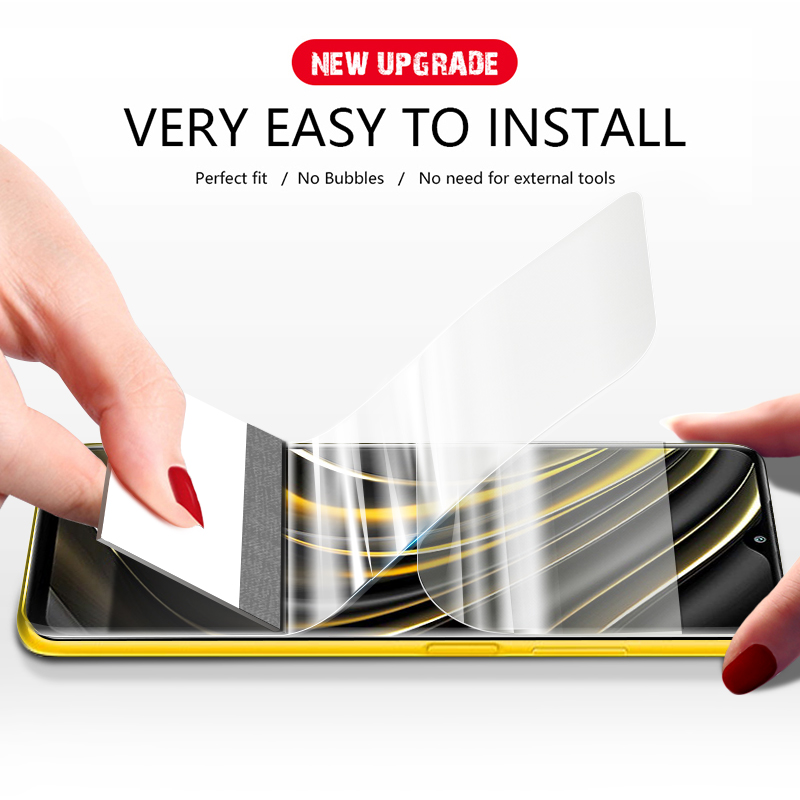 Bakeey-for-POCO-M3-Film-HD-Automatic-Repair-Anti-Scratch-Full-Coverage-Front--Back-Soft-Hydrogel-Fil-1801148-7